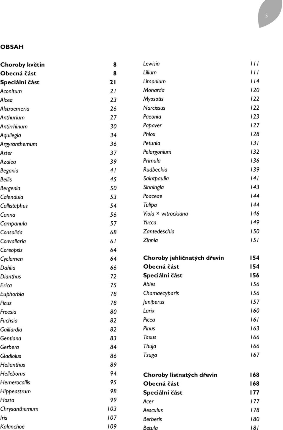 Gaillardia 82 Gentiana 83 Gerbera 84 Gladiolus 86 Helianthus 89 Helleborus 94 Hemerocallis 95 Hippeastrum 98 Hosta 99 Chrysanthemum 103 Iris 107 Kalanchoë 109 Lewisia 111 Lilium 111 Limonium 114