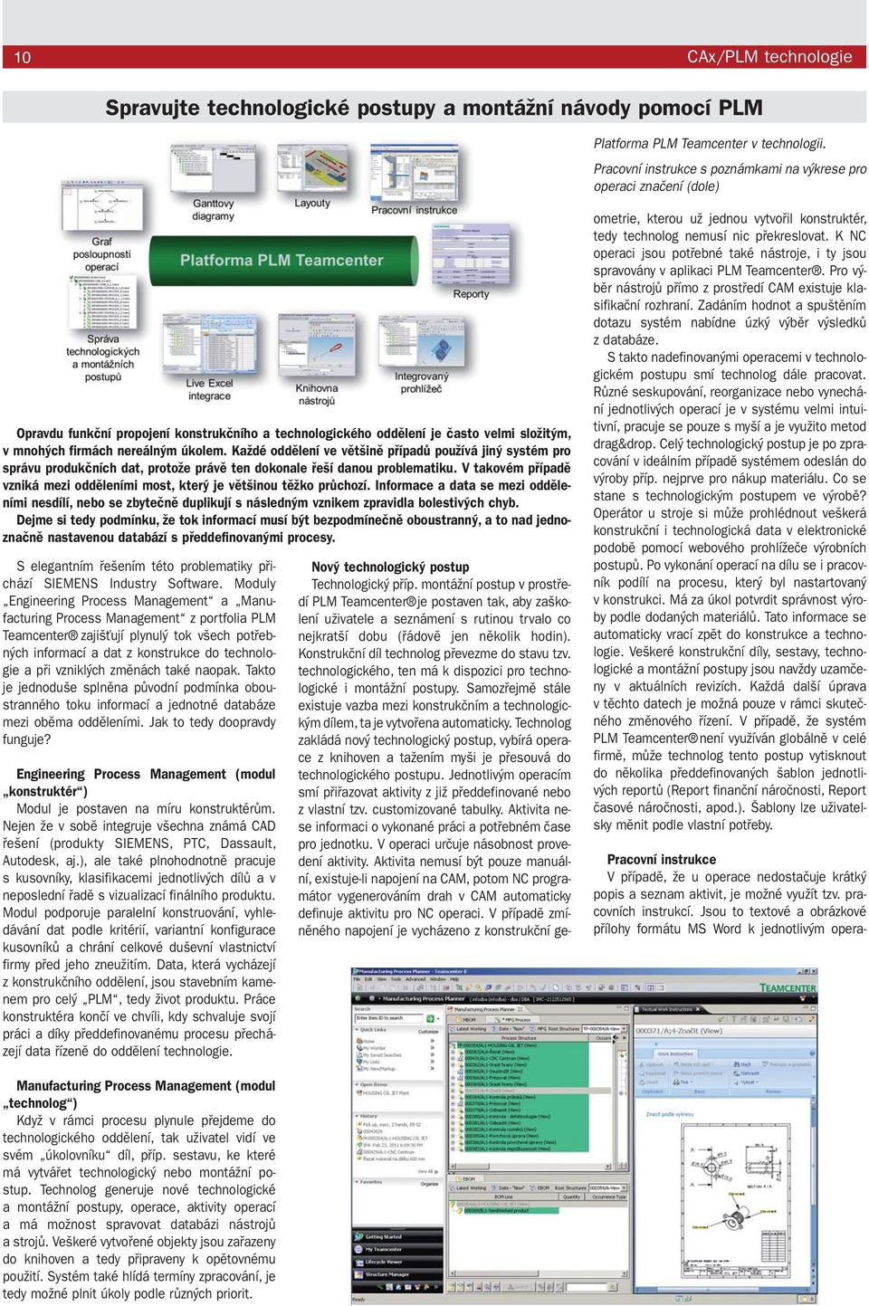 Každé oddělení ve většině případů používá jiný systém pro správu produkčních dat, protože právě ten dokonale řeší danou problematiku.