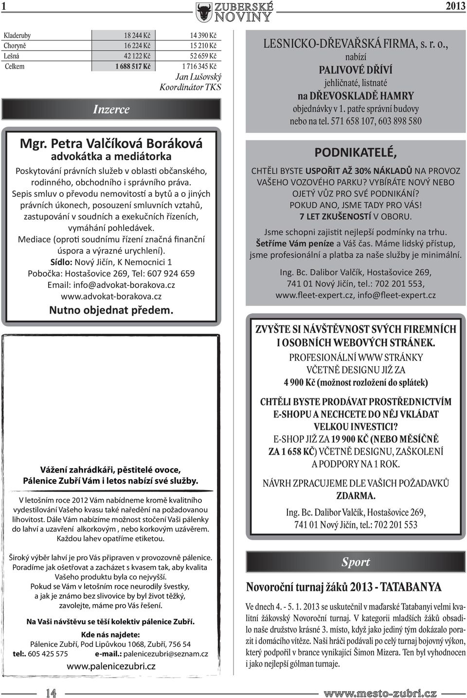 Sepis smluv o převodu nemovitostí a bytů a o jiných právních úkonech, posouzení smluvních vztahů, zastupování v soudních a exekučních řízeních, vymáhání pohledávek.