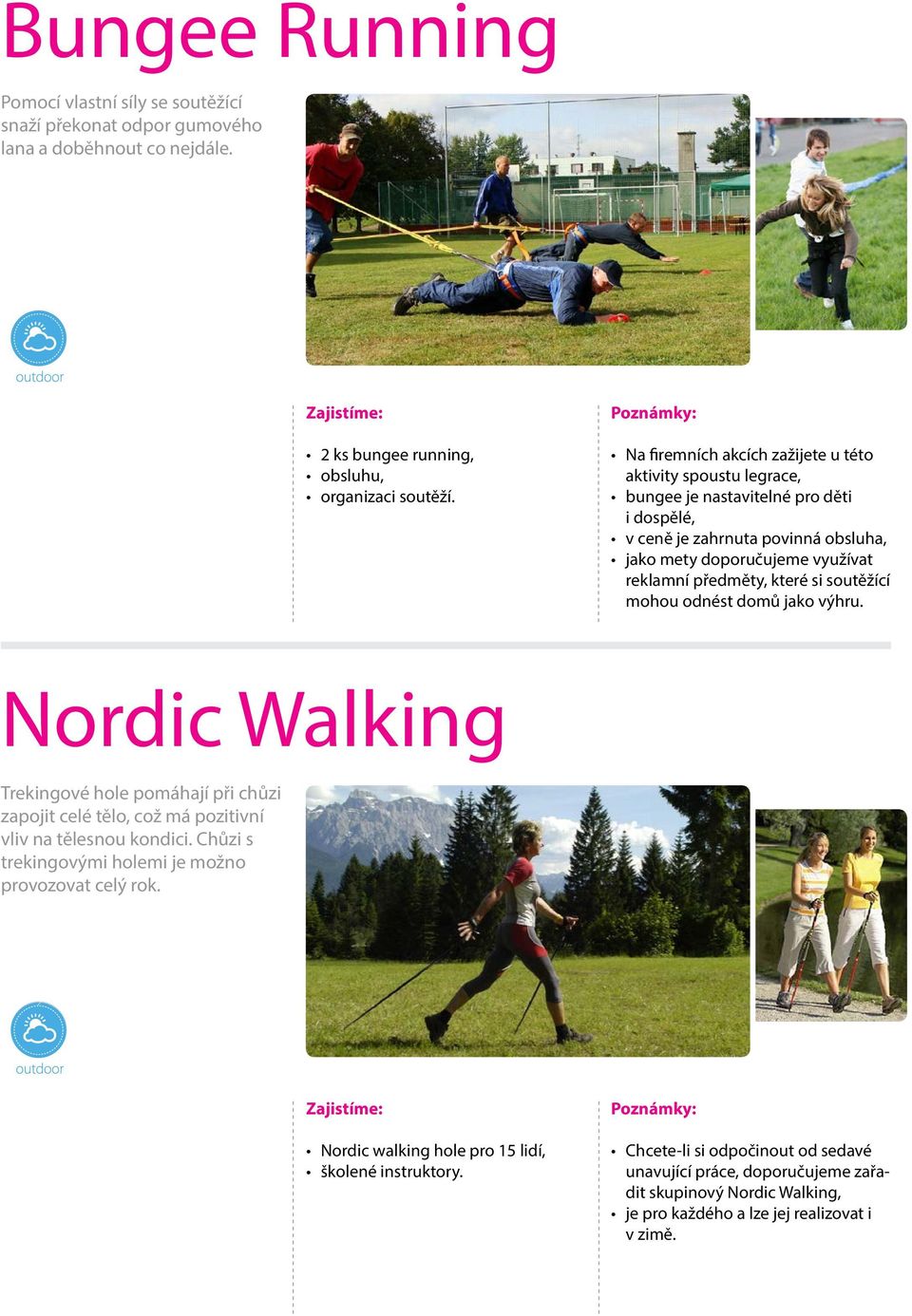 které si soutěžící mohou odnést domů jako výhru. Nordic Walking Trekingové hole pomáhají při chůzi zapojit celé tělo, což má pozitivní vliv na tělesnou kondici.