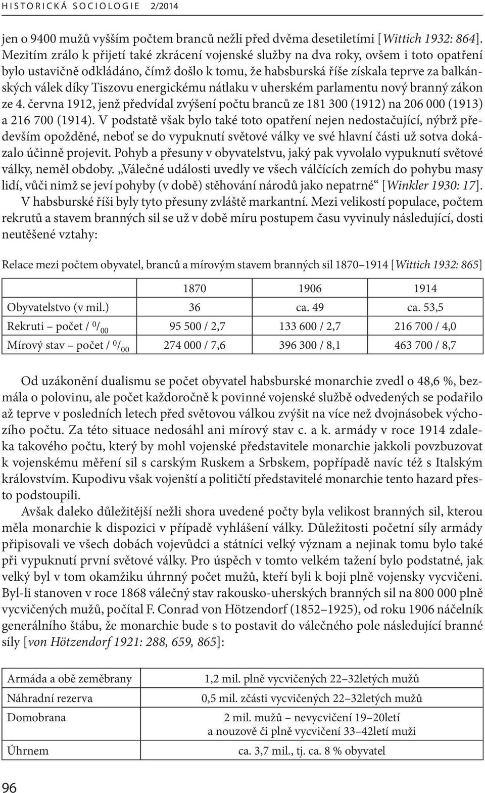 Tiszovu energickému nátlaku v uherském parlamentu nový branný zákon ze 4. června 1912, jenž předvídal zvýšení počtu branců ze 181 300 (1912) na 206 000 (1913) a 216 700 (1914).