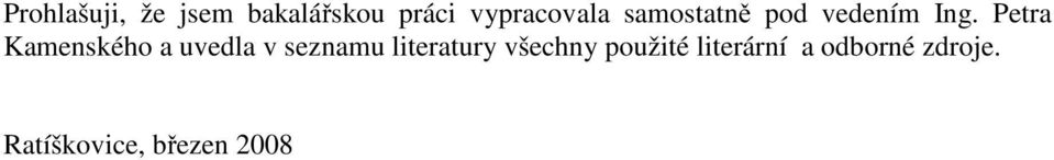 Petra Kamenského a uvedla v seznamu literatury