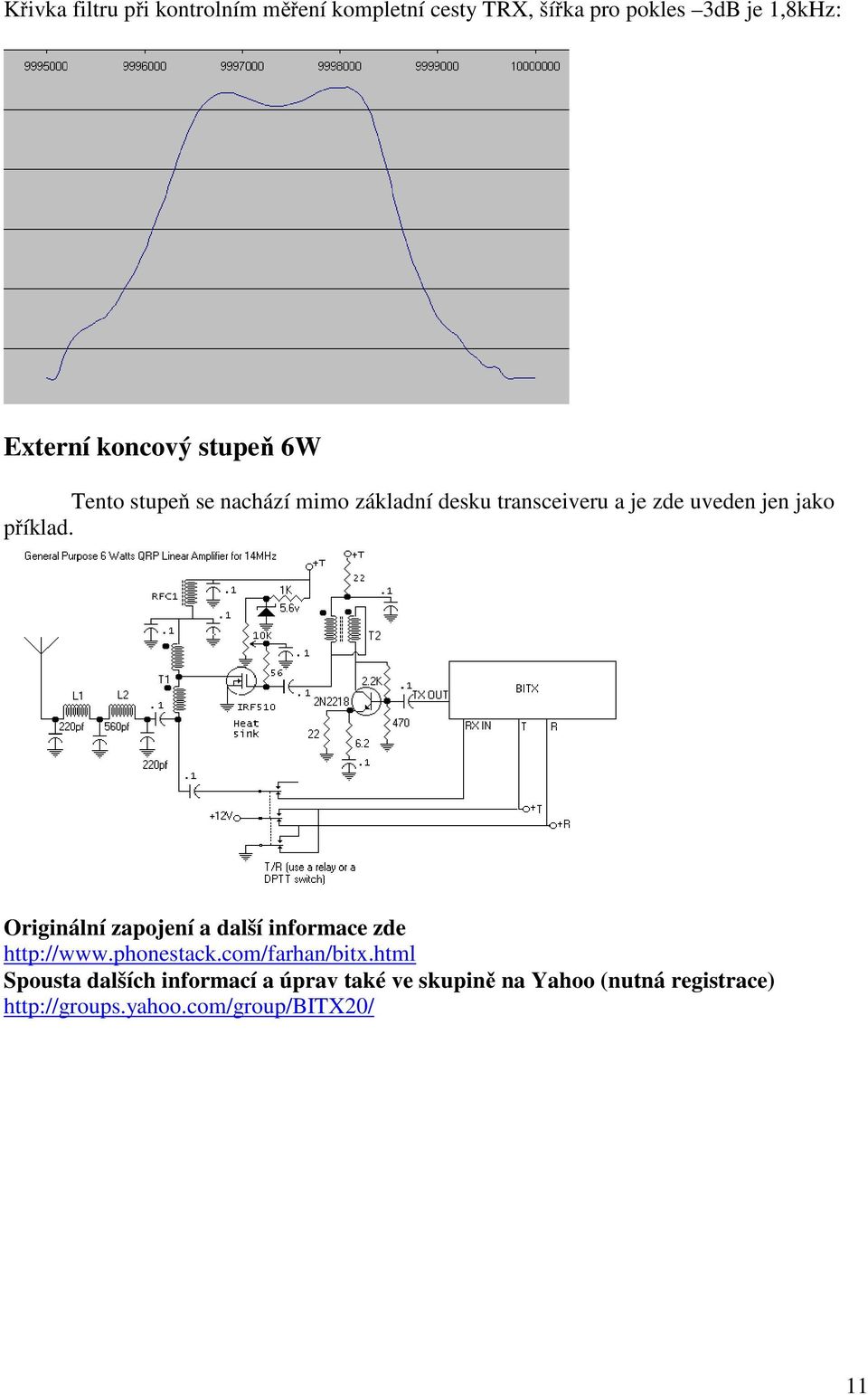 příklad. Originální zapojení a další informace zde http://www.phonestack.com/farhan/bitx.