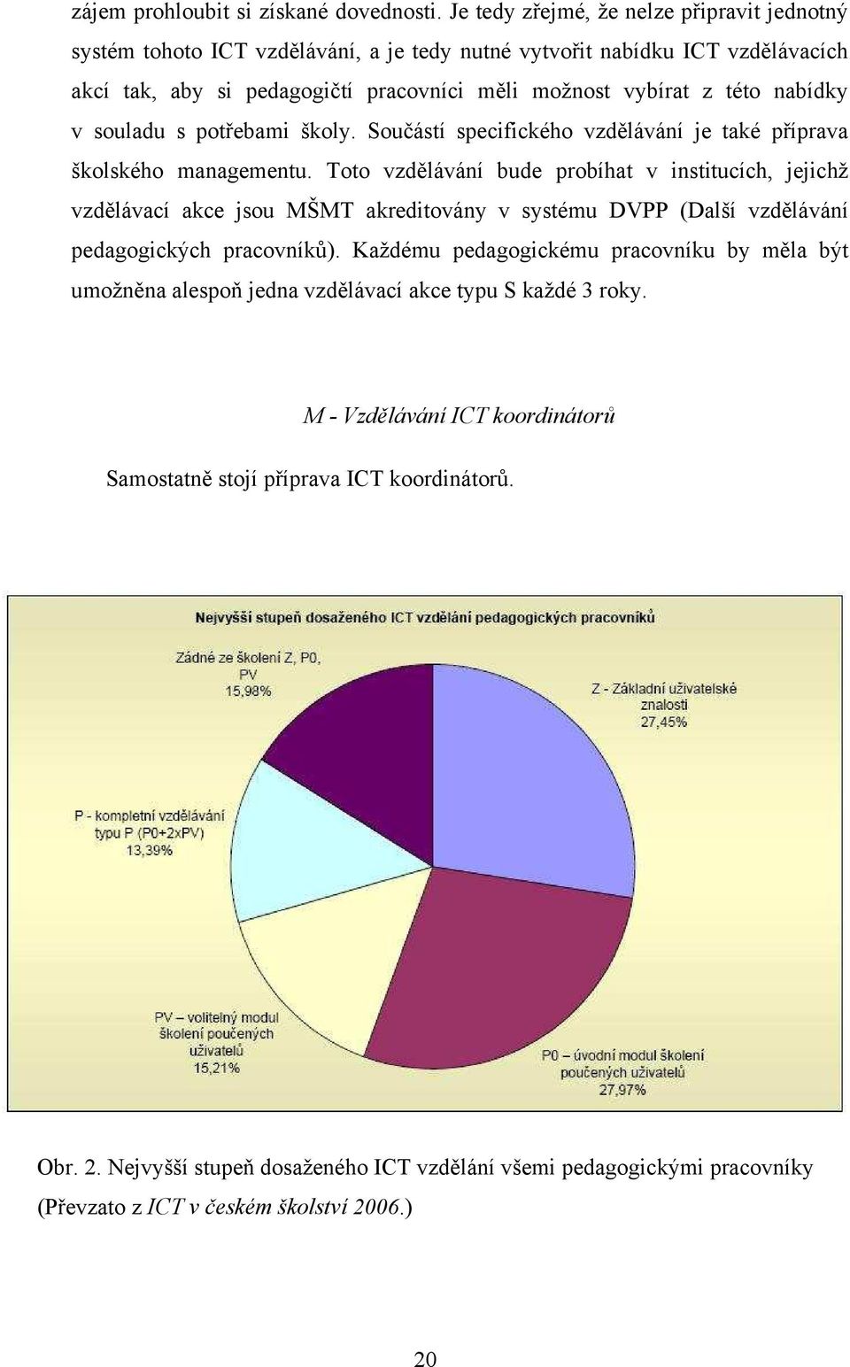 v souladu s potřebami školy. Součástí specifického vzdělávání je také příprava školského managementu.