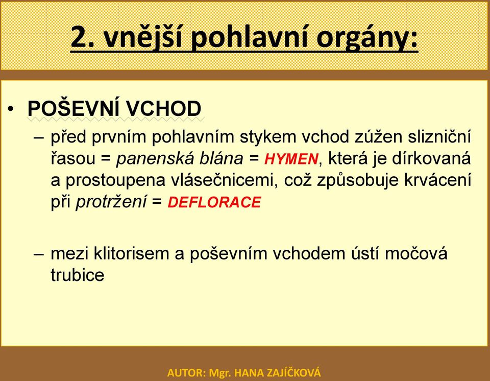 je dírkovaná a prostoupena vlásečnicemi, což způsobuje krvácení při