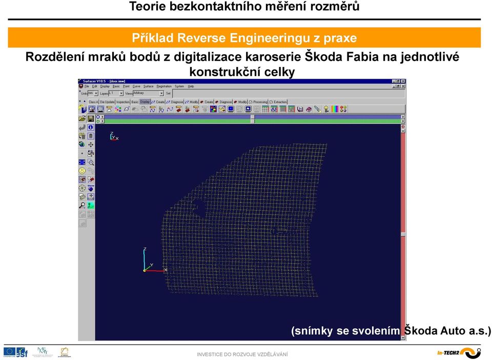 karoserie Škoda Fabia na jednotlivé