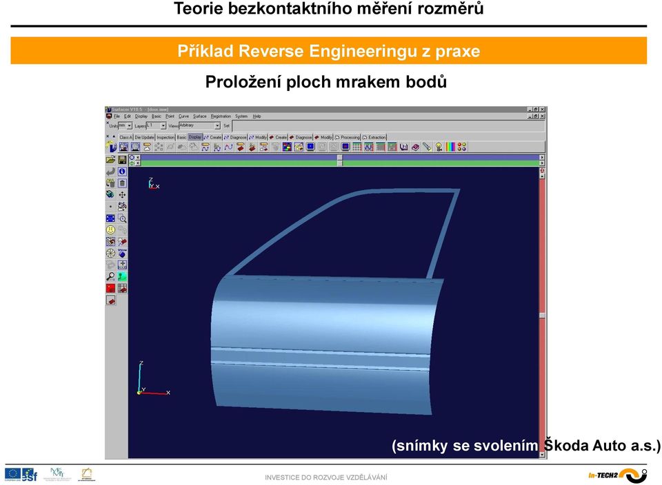 Proložení ploch mrakem