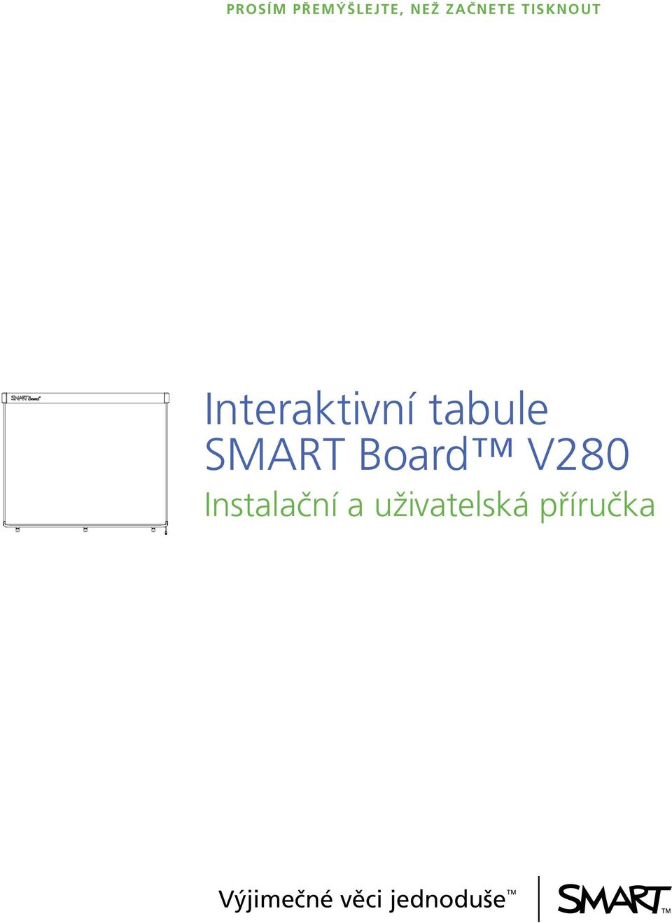 SMART Board V280 Instalační a