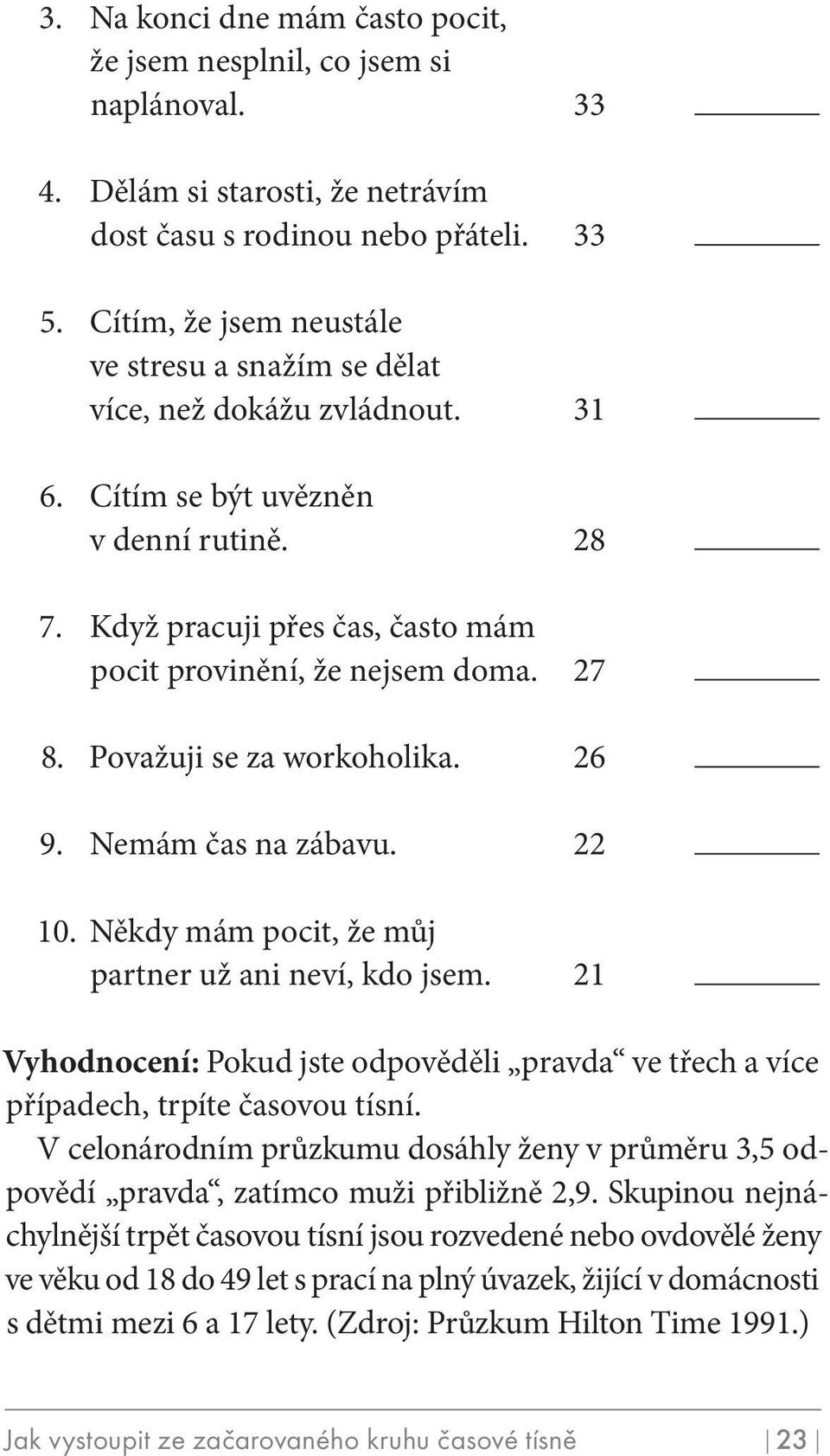 Považuji se za workoholika. 26 9. nemám čas na zábavu. 22 10. někdy mám pocit, že můj partner už ani neví, kdo jsem.