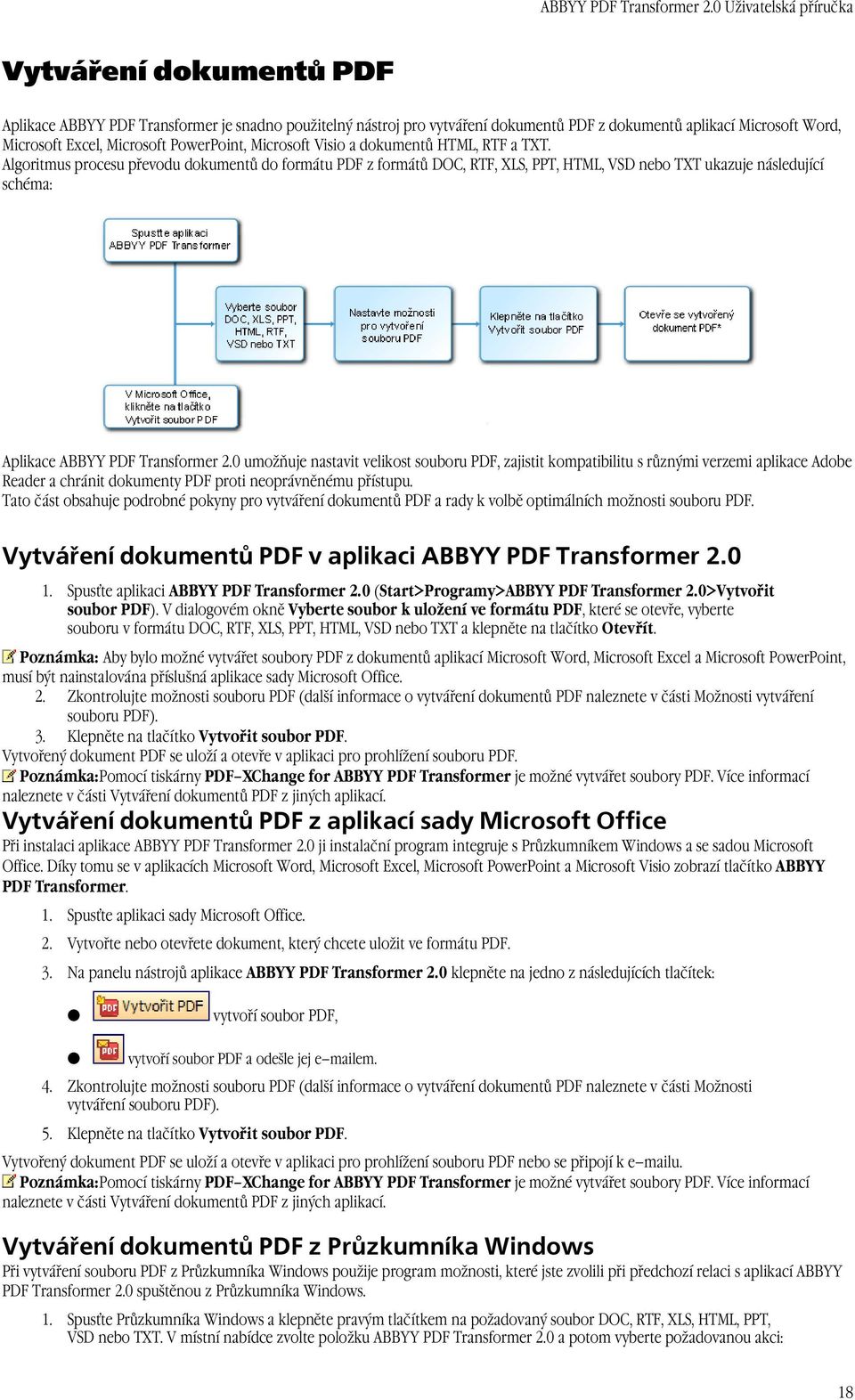 0 umožňuje nastavit velikost souboru PDF, zajistit kompatibilitu s různými verzemi aplikace Adobe Reader a chránit dokumenty PDF proti neoprávněnému přístupu.