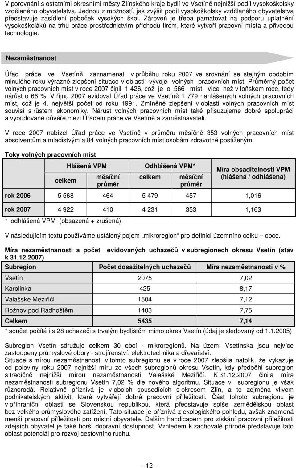 Zároveň je třeba pamatovat na podporu uplatnění vysokoškoláků na trhu práce prostřednictvím příchodu firem, které vytvoří pracovní místa a přivedou technologie.