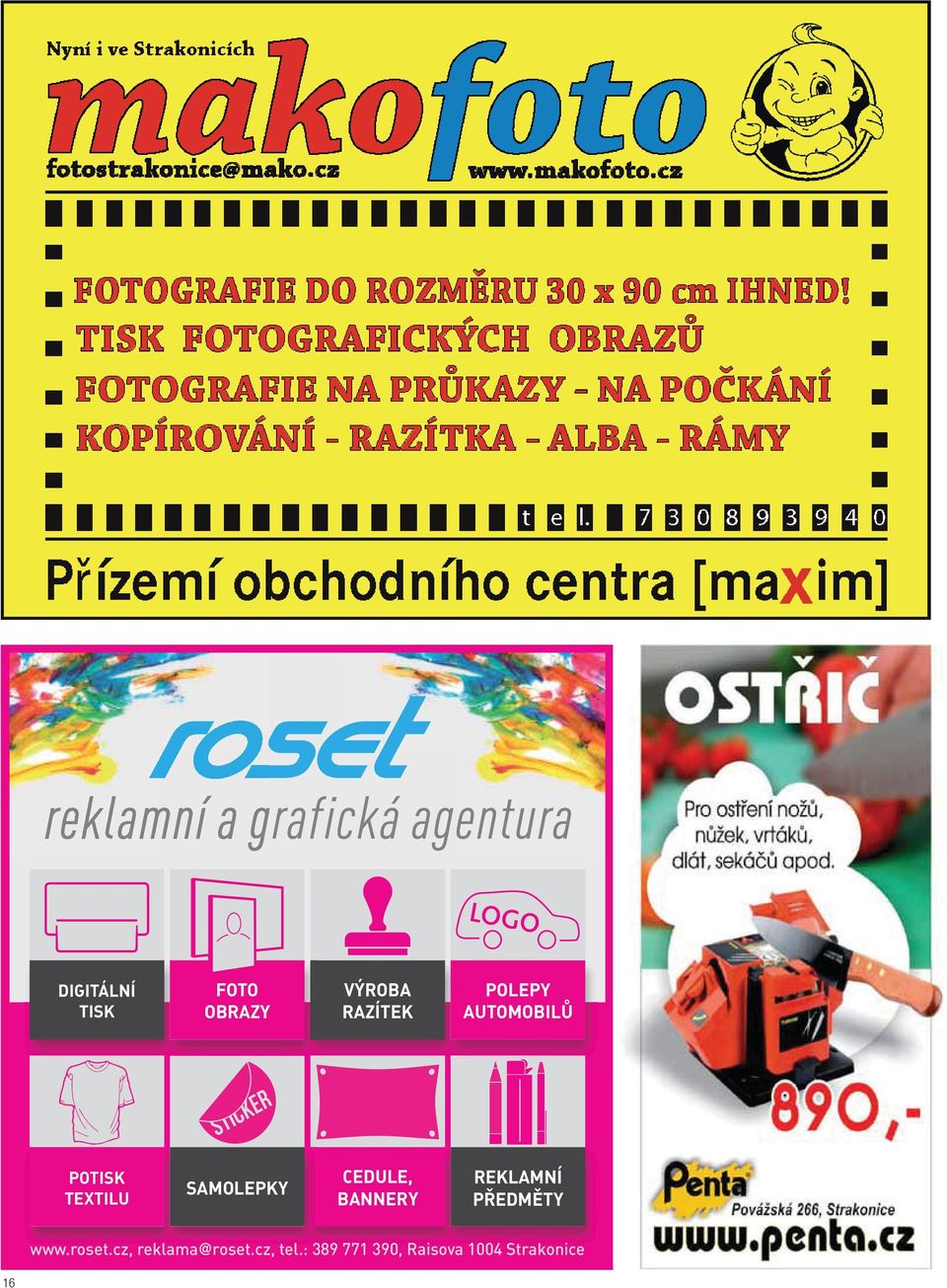 BANNERY REKLAMNÍ PŘEDMĚTY www.roset.