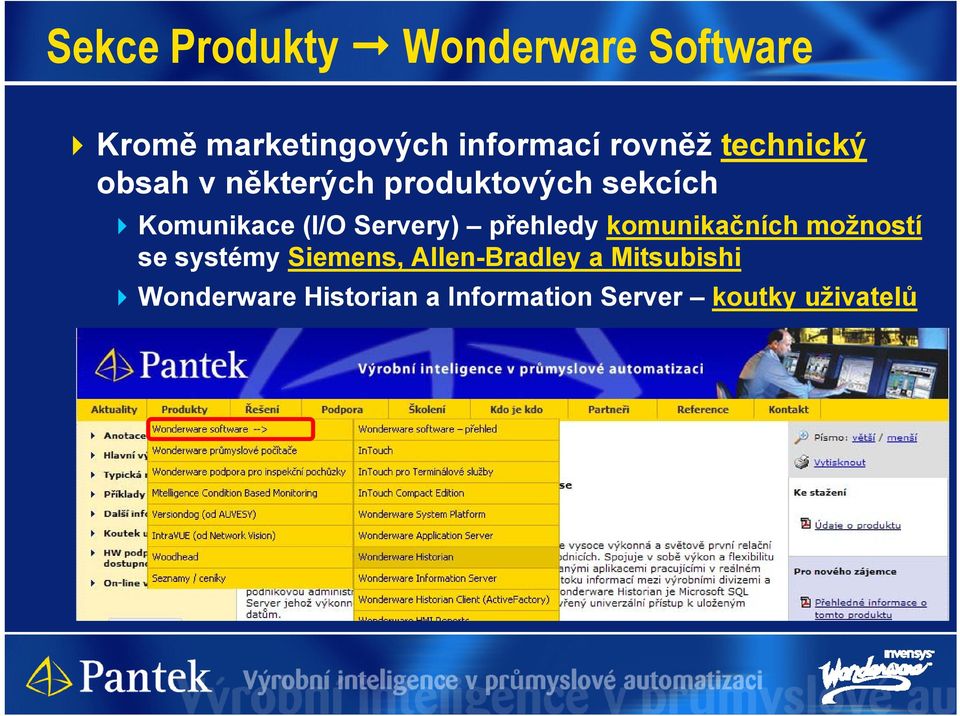 (I/O Servery) přehledy komunikačních možností se systémy Siemens,