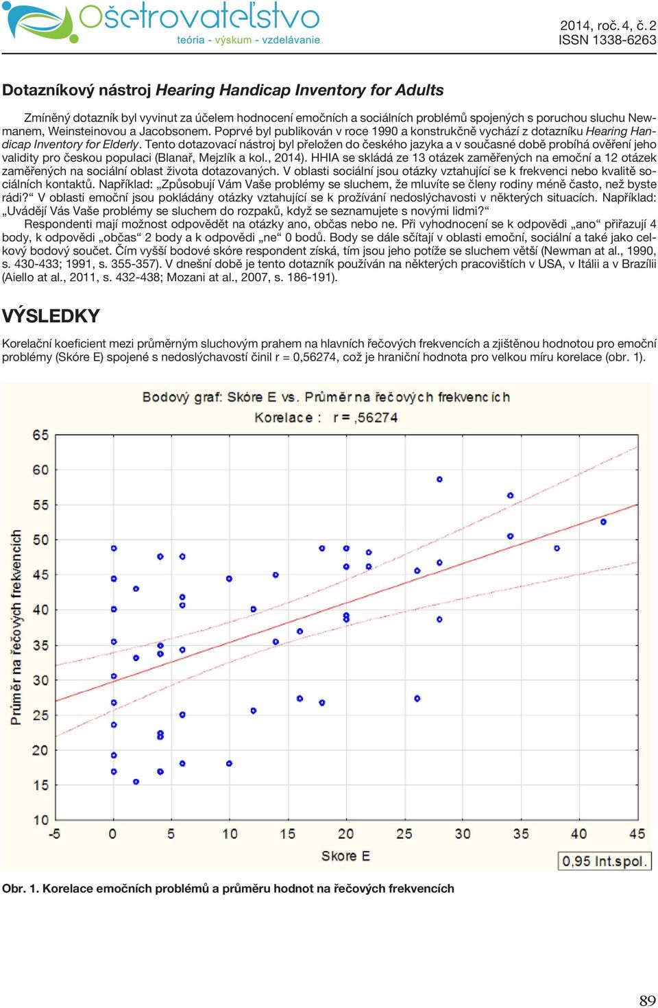 Tento dotazovací nástroj byl přeložen do českého jazyka a v současné době probíhá ověření jeho validity pro českou populaci (Blanař, Mejzlík a kol., 2014).