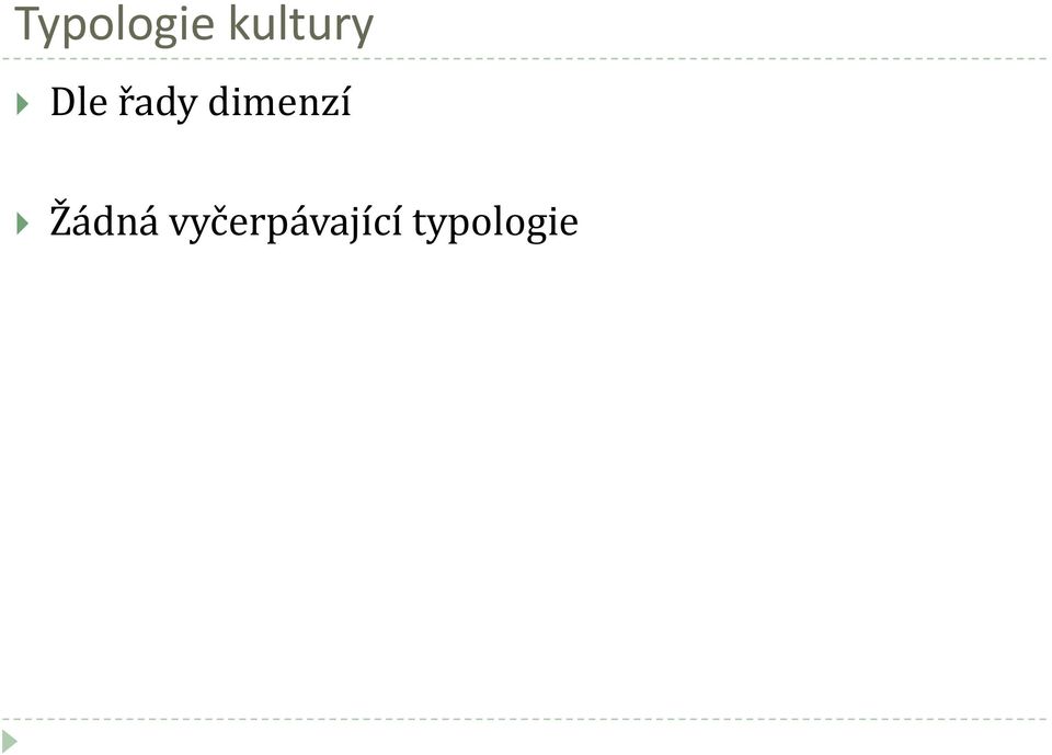 řady dimenzí