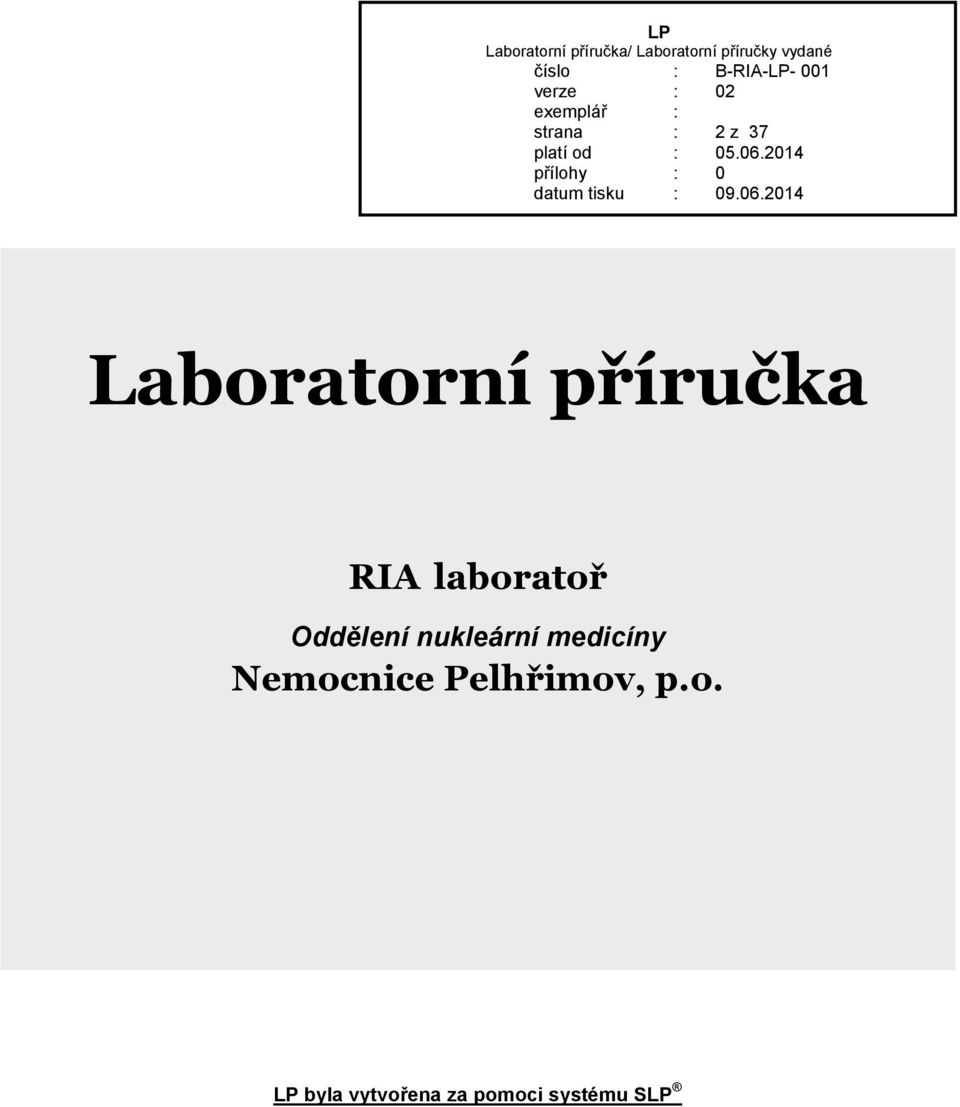 nukleární medicíny Nemocnice