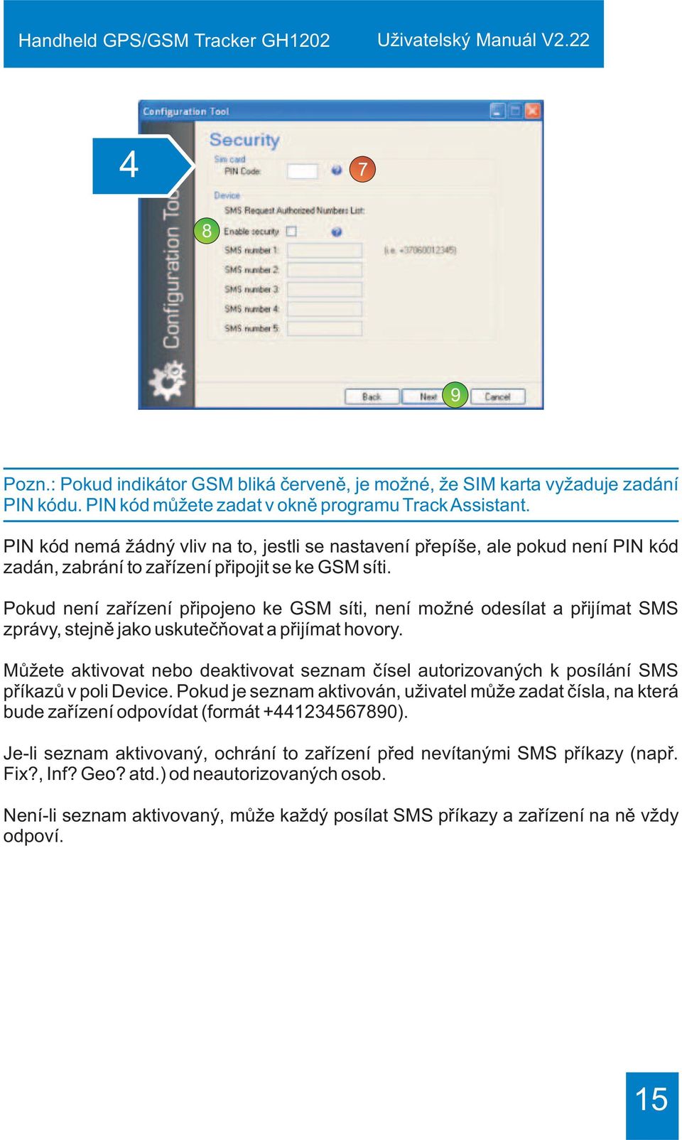 Pokud není zaøízení pøipojeno ke GSM síti, není možné odesílat a pøijímat SMS zprávy, stejnì jako uskuteèòovat a pøijímat hovory.