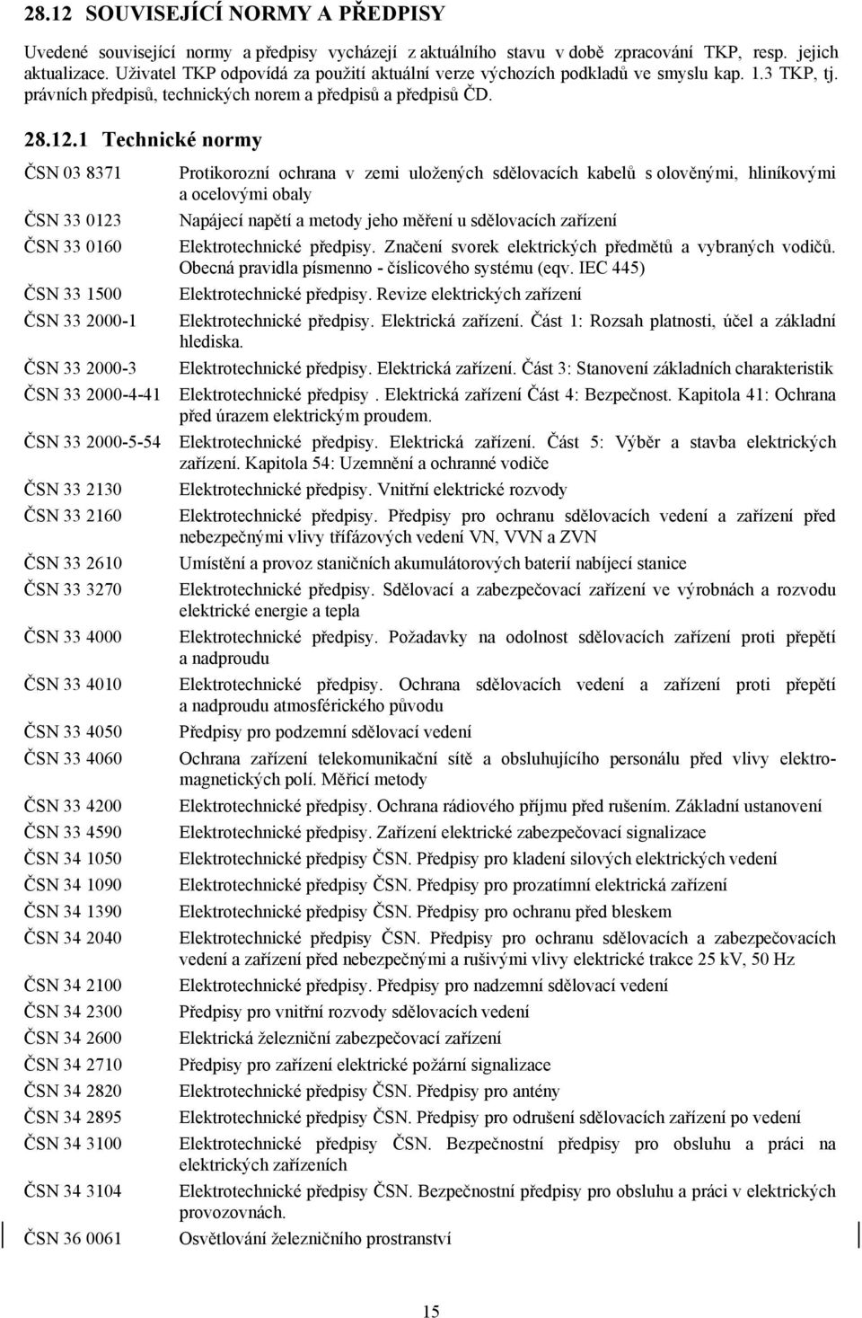 1 Technické normy ČSN 03 8371 ČSN 33 0123 ČSN 33 0160 ČSN 33 1500 ČSN 33 2000-1 ČSN 33 2000-3 ČSN 33 2000-4-41 ČSN 33 2000-5-54 ČSN 33 2130 ČSN 33 2160 ČSN 33 2610 ČSN 33 3270 ČSN 33 4000 ČSN 33 4010