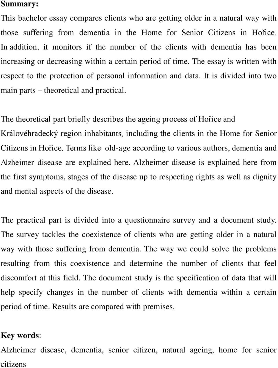 The essay is written with respect to the protection of personal information and data. It is divided into two main parts theoretical and practical.