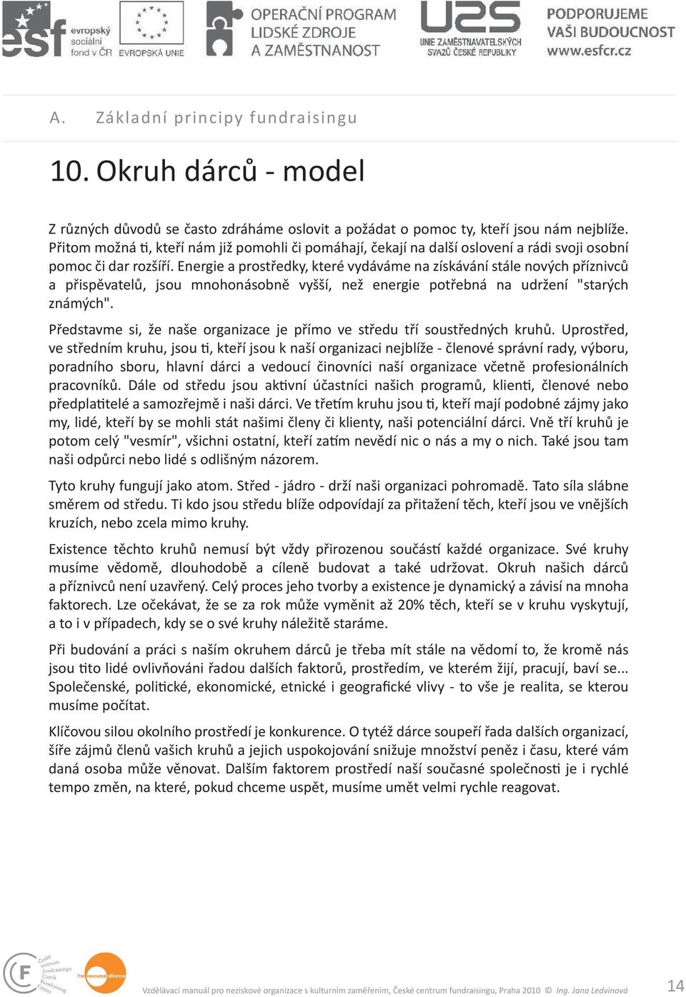 Energie a prostředky, které vydáváme na získávání stále nových příznivců a přispěvatelů, jsou mnohonásobně vyšší, než energie potřebná na udržení "starých známých".