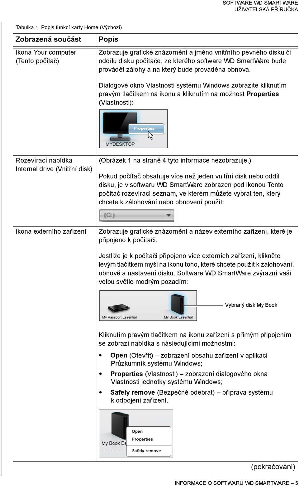 software WD SmartWare bude provádět zálohy a na který bude prováděna obnova.