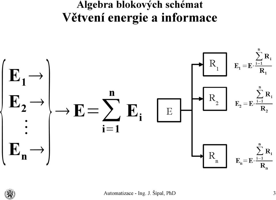 E= i=1 E n E i