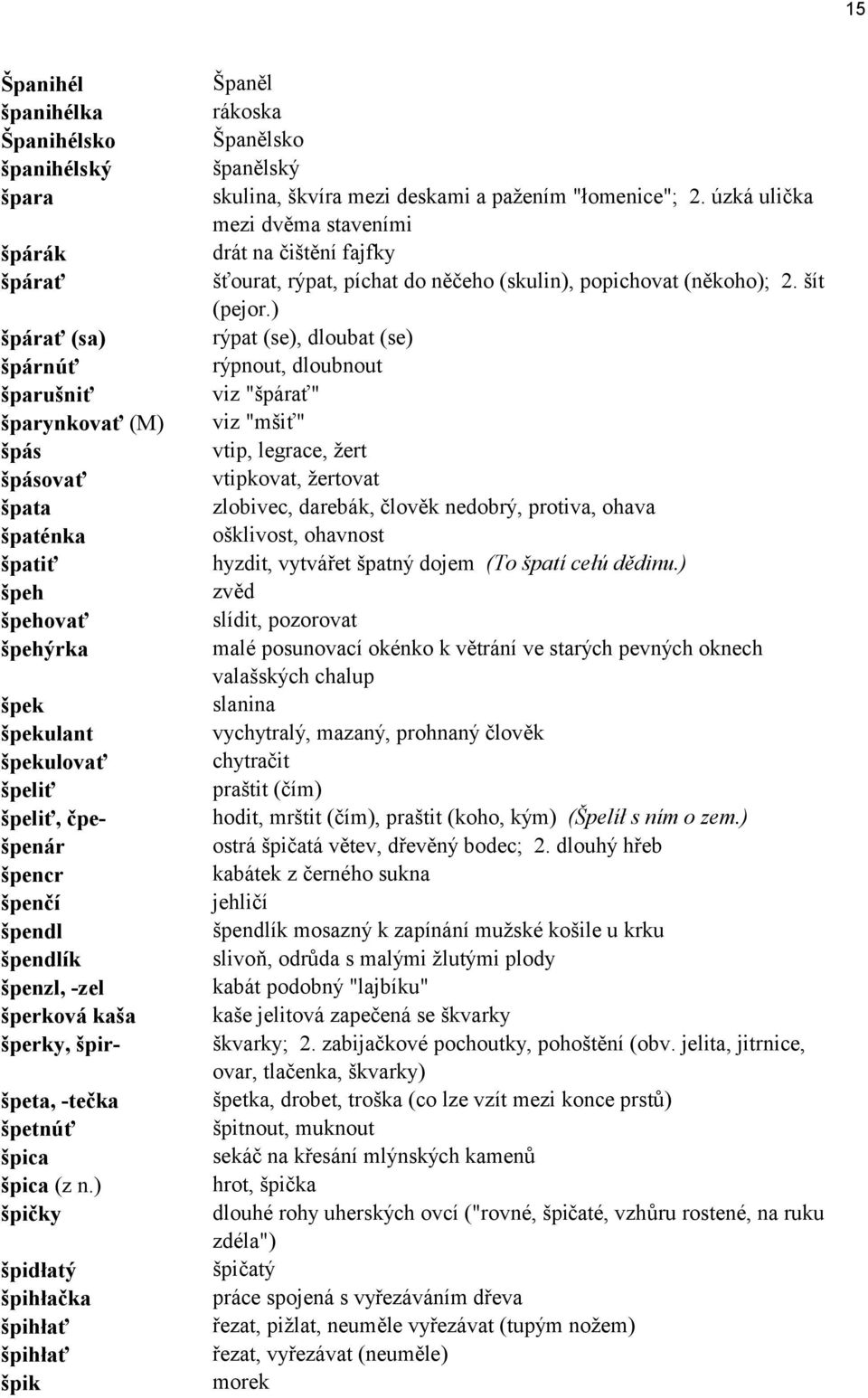 ) öpičky öpidłat öpihłačka öpihłať öpihłať öpik äpaněl r koska äpanělsko öpanělsk skulina, ökvìra mezi deskami a paûenìm "łomenice"; 2.