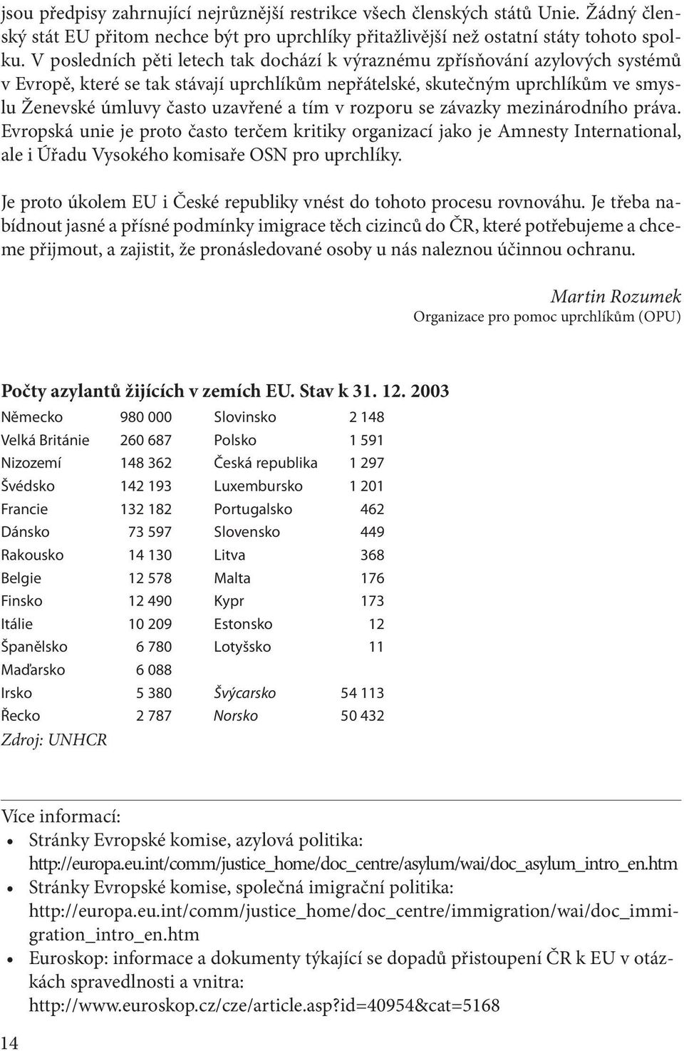 tím v rozporu se závazky mezinárodního práva. Evropská unie je proto často terčem kritiky organizací jako je Amnesty International, ale i Úřadu Vysokého komisaře OSN pro uprchlíky.