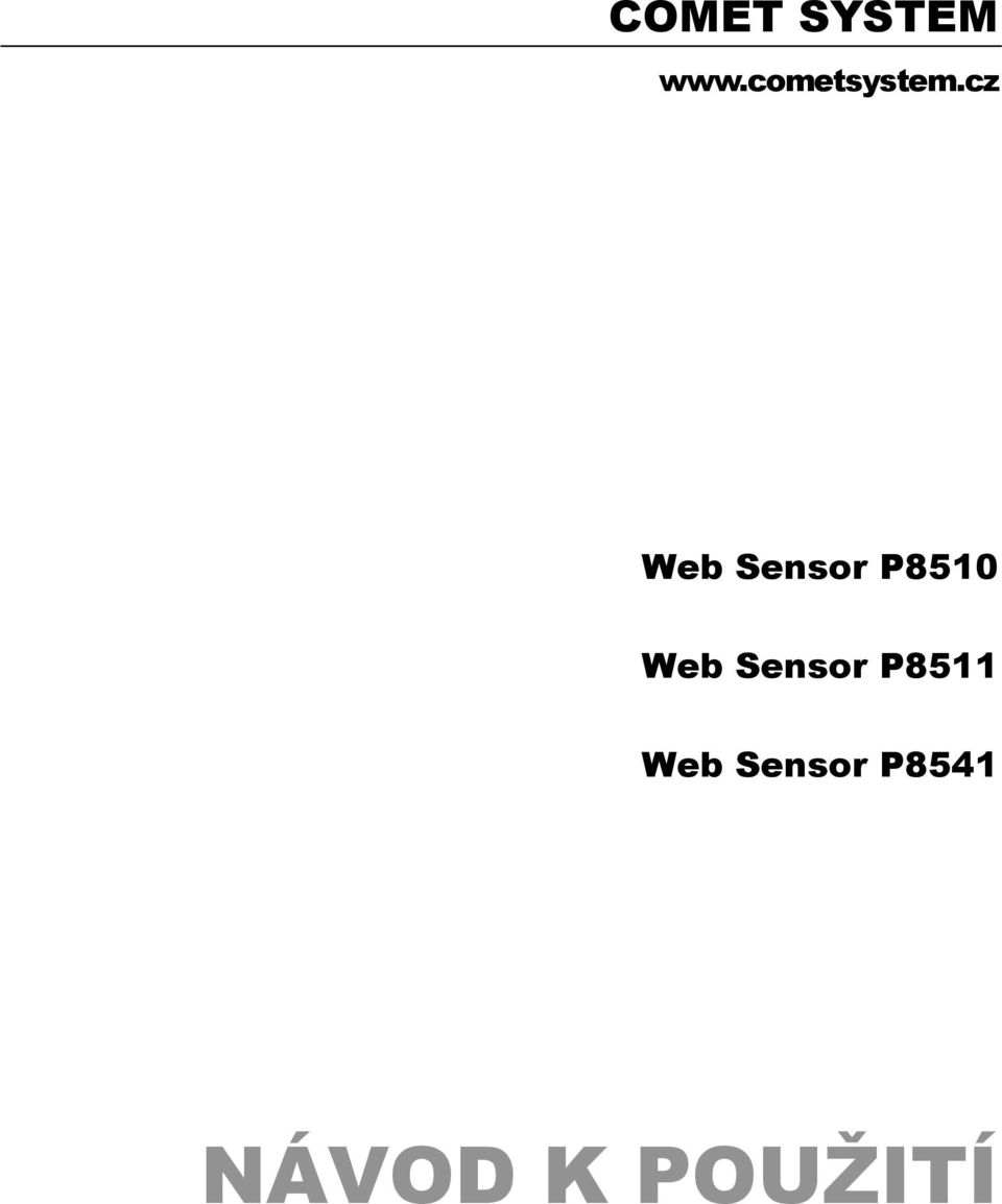 cz Web Sensor P8510 Web