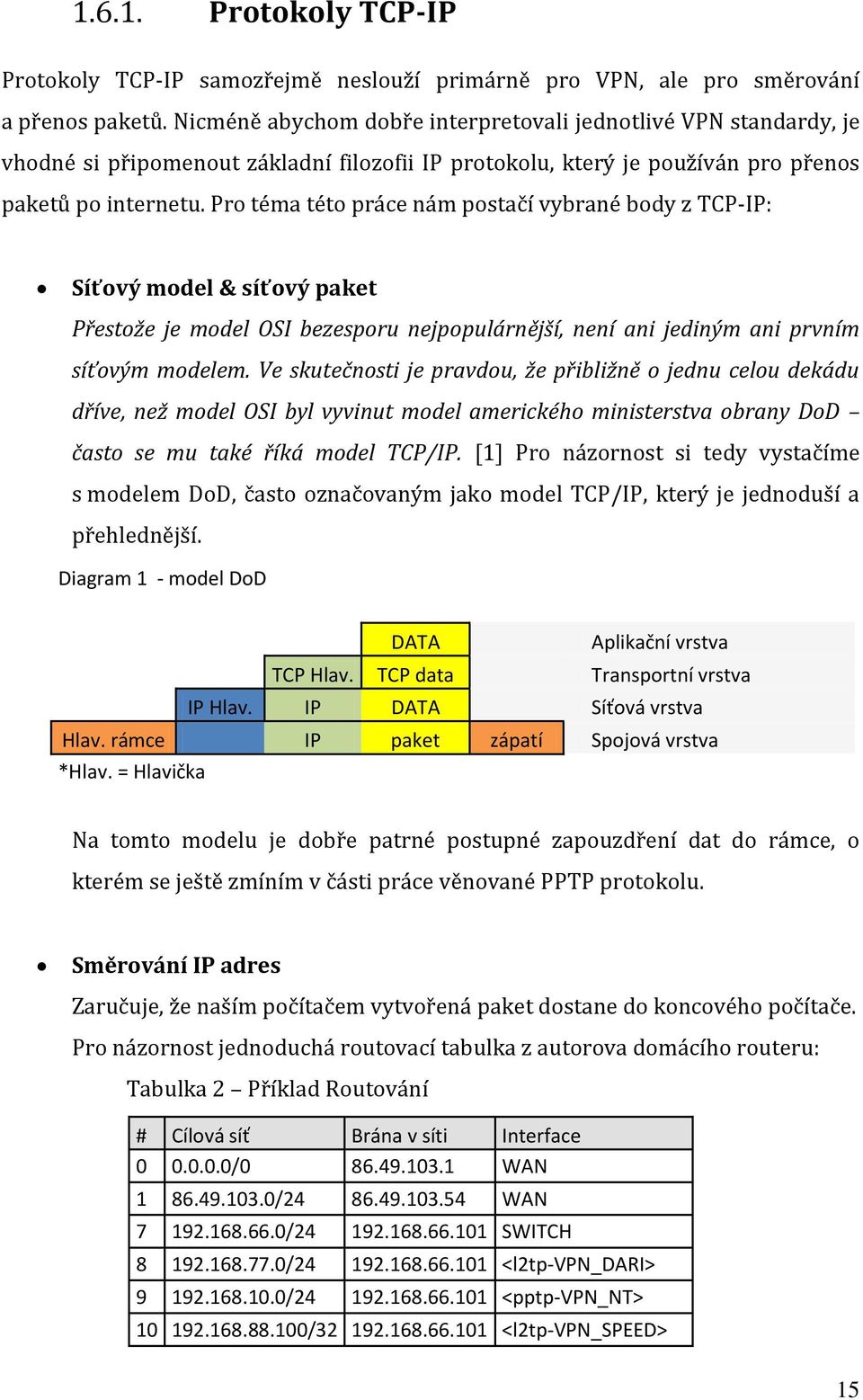 Pro téma této práce nám postačí vybrané body z TCP-IP: Síťový model & síťový paket Přestože je model OSI bezesporu nejpopulárnější, není ani jediným ani prvním síťovým modelem.