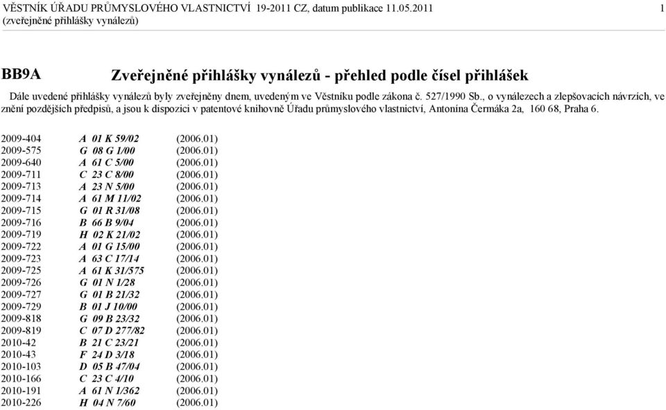 2009-404 2009-575 2009-640 2009-711 2009-713 2009-714 2009-715 2009-716 2009-719 2009-722 2009-723 2009-725 2009-726 2009-727 2009-729 2009-818 2009-819 2010-42 2010-43 2010-103 2010-166 2010-191