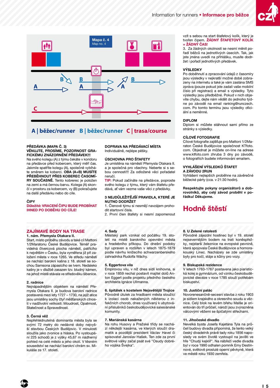 Výsledky Po doběhnutí a zpracování údajů z časomíry jsou výsledky v nejkratší možné době zobrazeny na internetu a také je vám zaslána SMS zpráva (pouze pokud jste zadali vaše mobilní číslo při