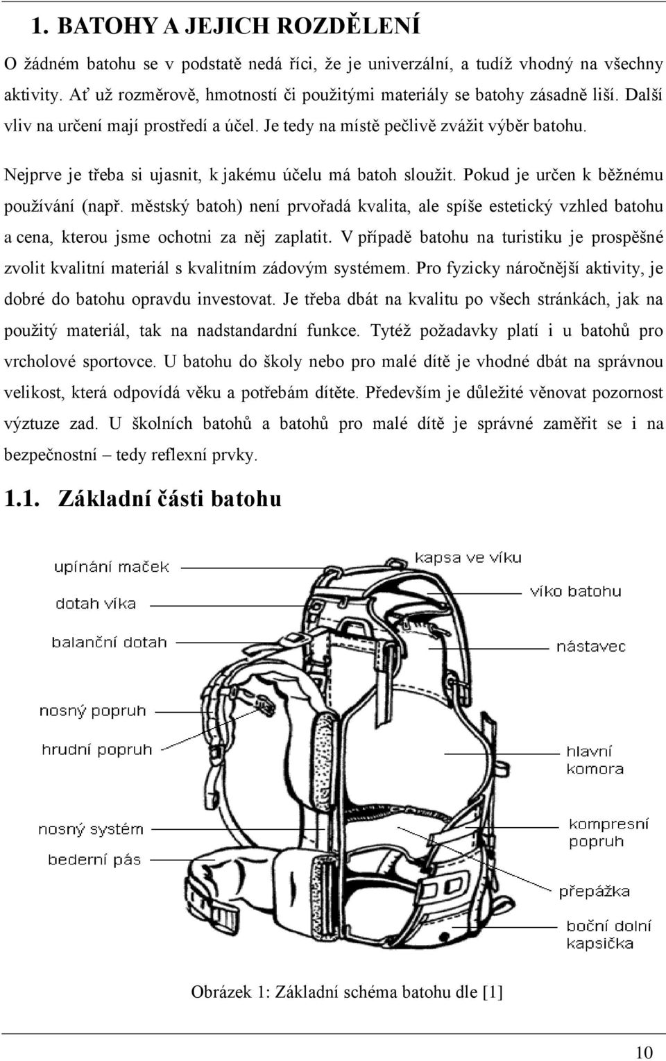 městský batoh) není prvořadá kvalita, ale spíše estetický vzhled batohu a cena, kterou jsme ochotni za něj zaplatit.