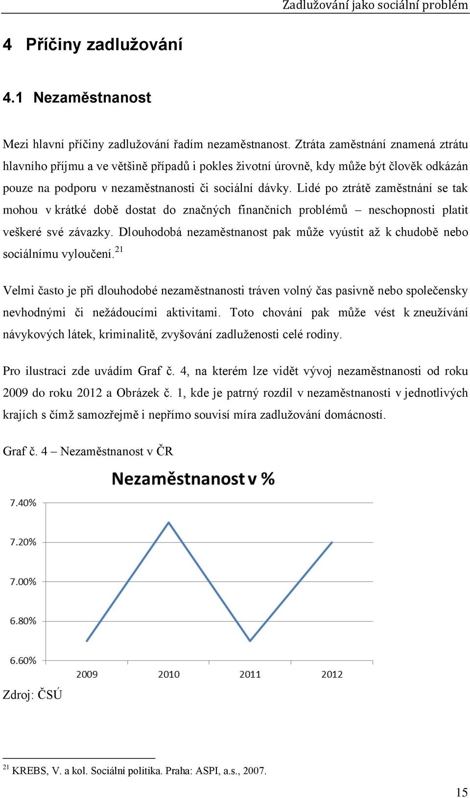 Lidé po ztrátě zaměstnání se tak mohou v krátké době dostat do značných finančních problémů neschopnosti platit veškeré své závazky.