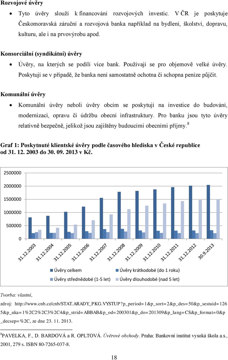 Konsorciální (syndikátní) úvěry Úvěry, na kterých se podílí více bank. Používají se pro objemově velké úvěry. Poskytují se v případě, že banka není samostatně ochotna či schopna peníze půjčit.