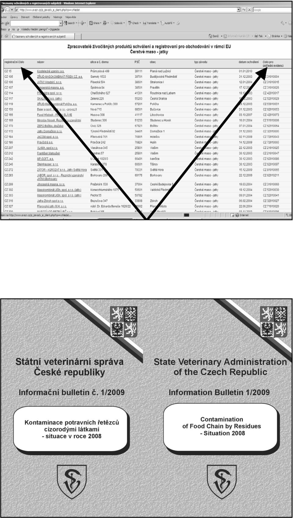 Information Bulletin 1/2009 Kontaminace potravních řetězců cizorodými