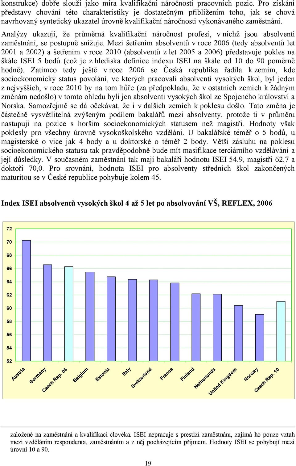 Analýzy ukazují, že průměrná kvalifikační náročnost profesí, v nichž jsou absolventi zaměstnání, se postupně snižuje.