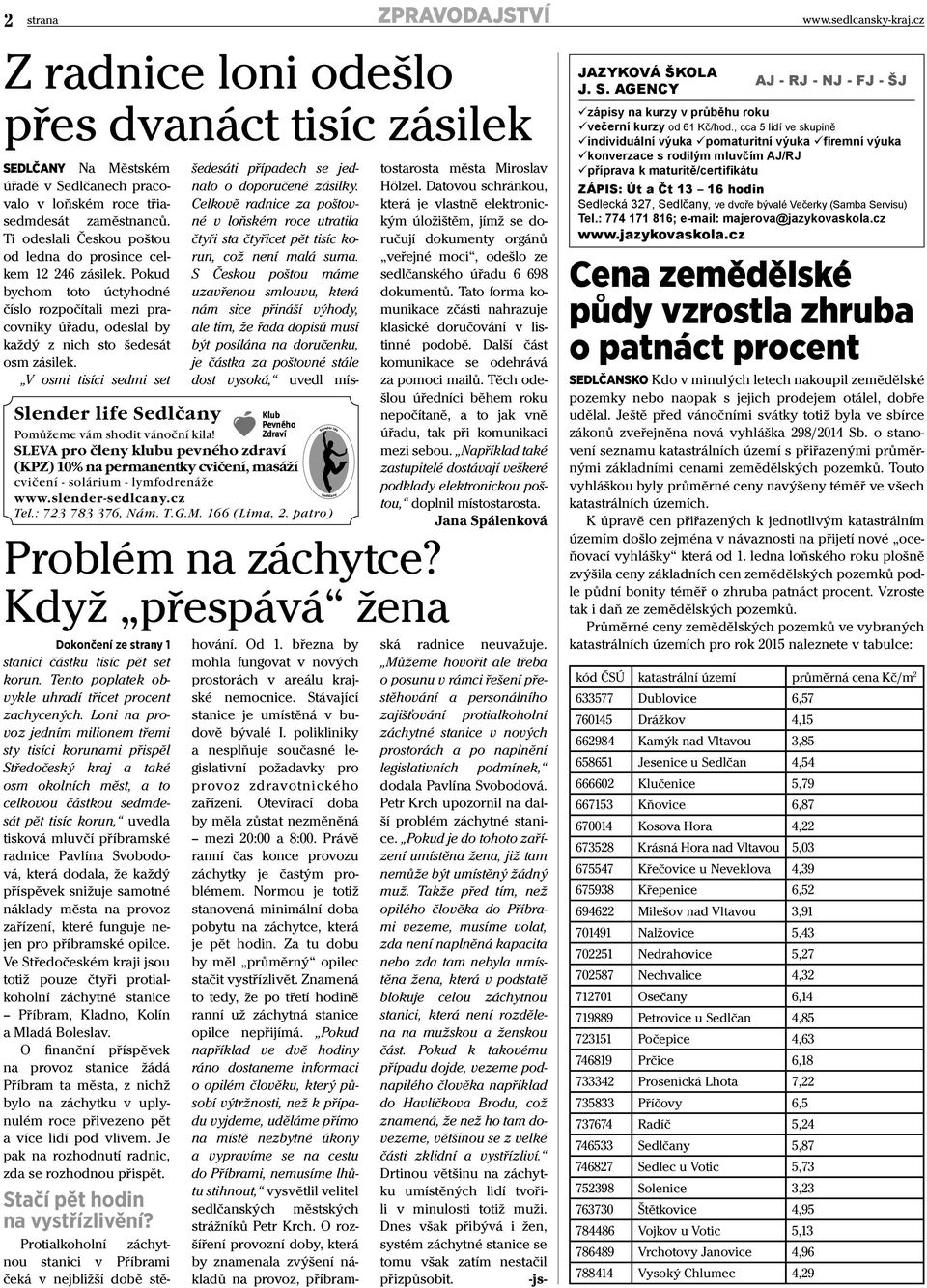 V osmi tisíci sedmi set Problém na záchytce? Když přespává žena stanici částku tisíc pět set korun. Tento poplatek obvykle uhradí třicet procent zachycených.