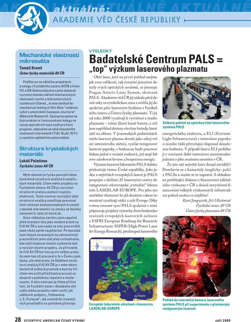 časopise Journal of Materials Research).