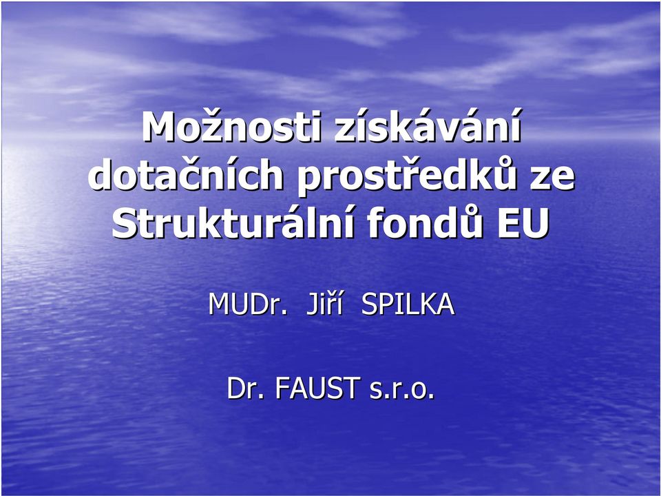 Strukturální fondů EU
