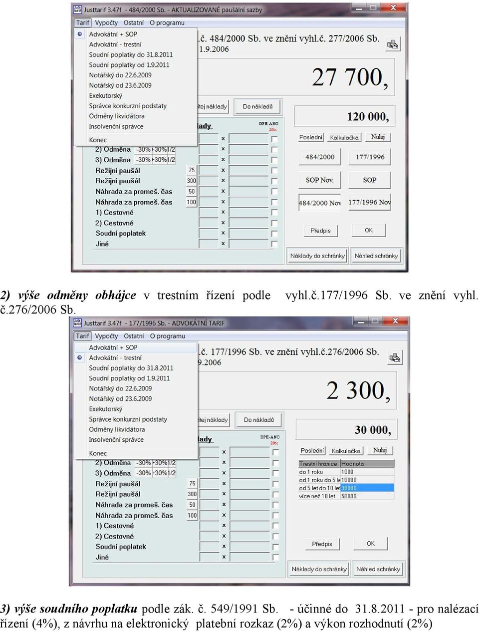 č. 549/1991 Sb. - účinné do 31.8.