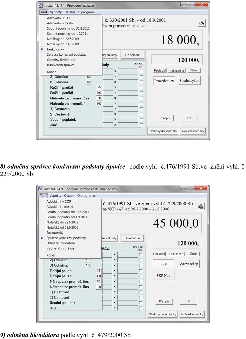 ve znění vyhl. č. 229/2000 Sb.