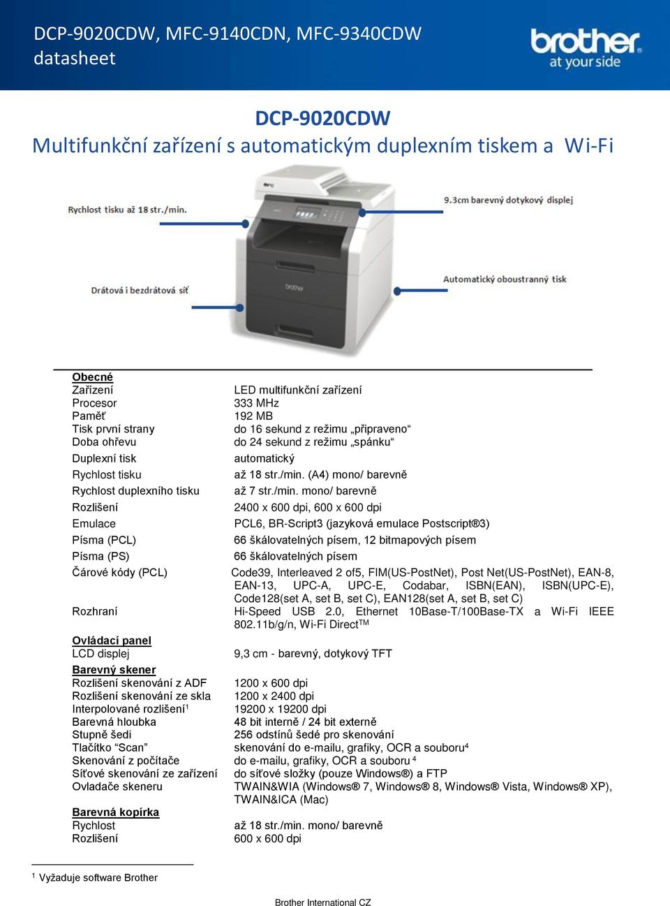 (A4) mono/ barevně až 7 str./min.