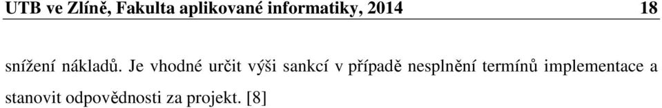 Je vhodné určit výši sankcí v případě