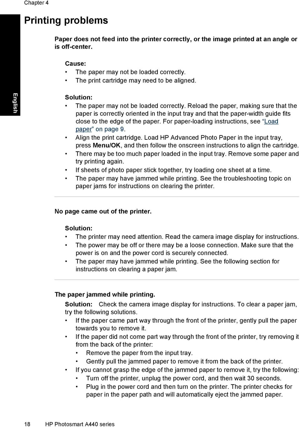 Reload the paper, making sure that the paper is correctly oriented in the input tray and that the paper-width guide fits close to the edge of the paper.