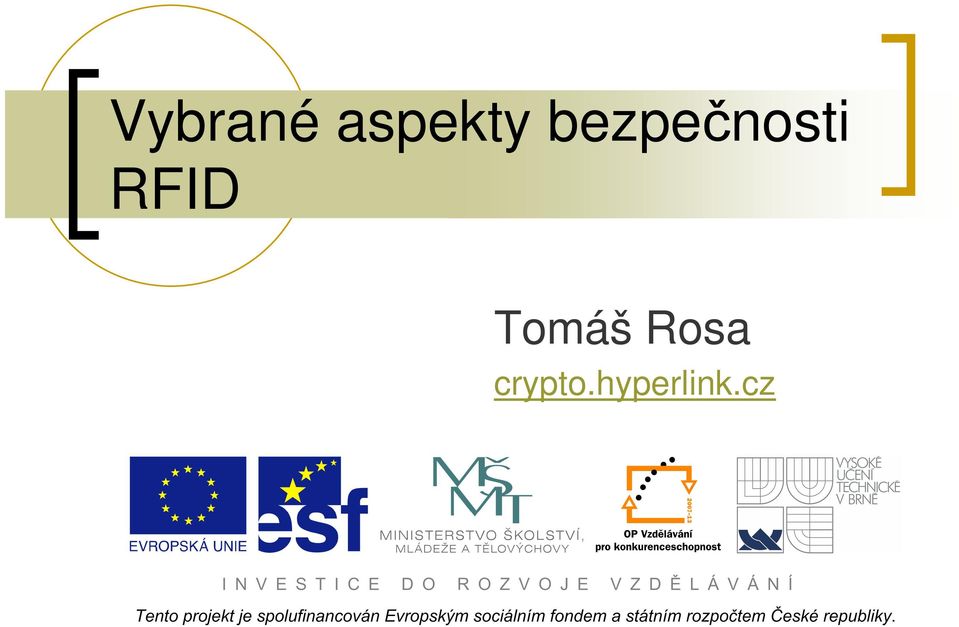 RFID Tomáš Rosa