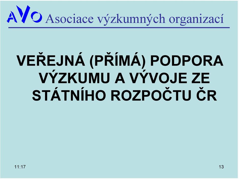 VÝVOJE ZE STÁTNÍHO