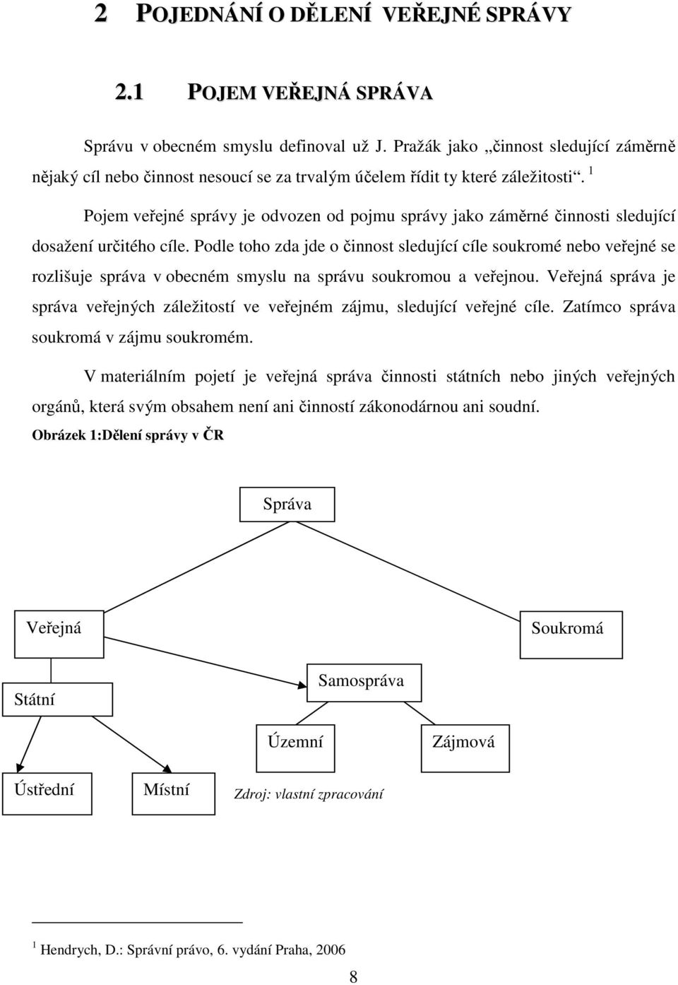 1 Pojem veřejné správy je odvozen od pojmu správy jako záměrné činnosti sledující dosažení určitého cíle.