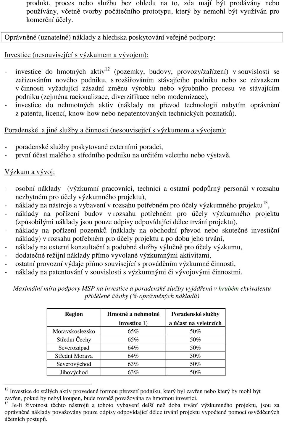 souvislosti se zařizováním nového podniku, s rozšiřováním stávajícího podniku nebo se závazkem v činnosti vyžadující zásadní změnu výrobku nebo výrobního procesu ve stávajícím podniku (zejména