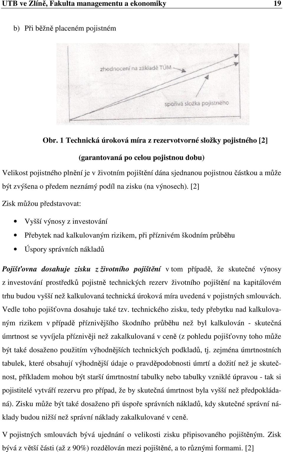 zvýšena o předem neznámý podíl na zisku (na výnosech).